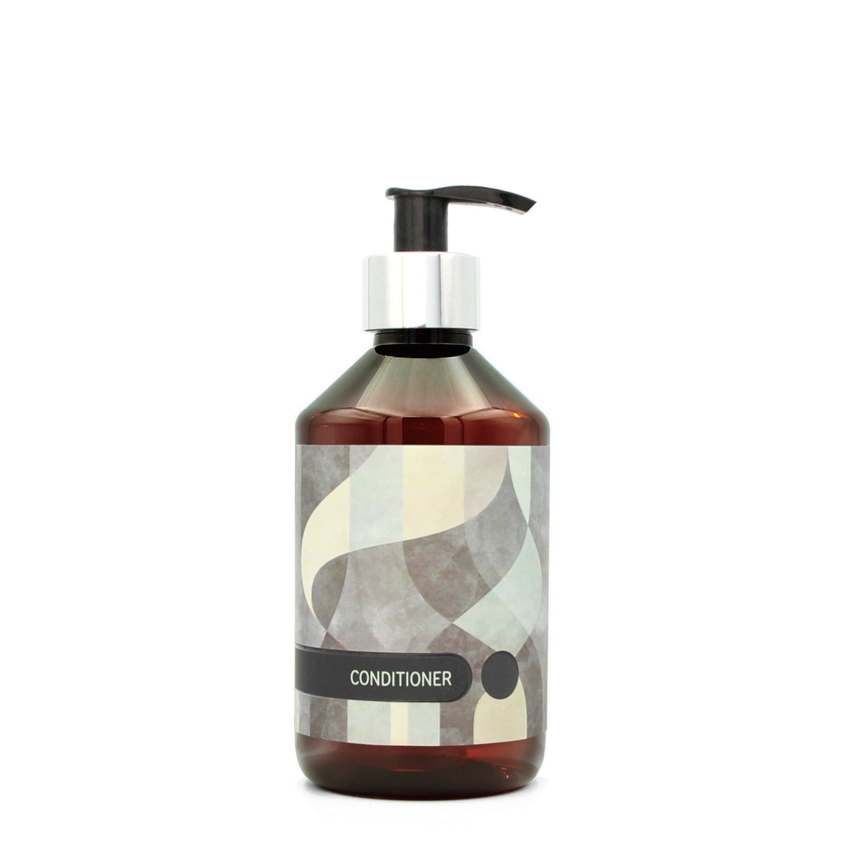 BY MONO plniteľná fľaštička „Abstract“ – kondicionér, 250 ml, strieborná pumpička