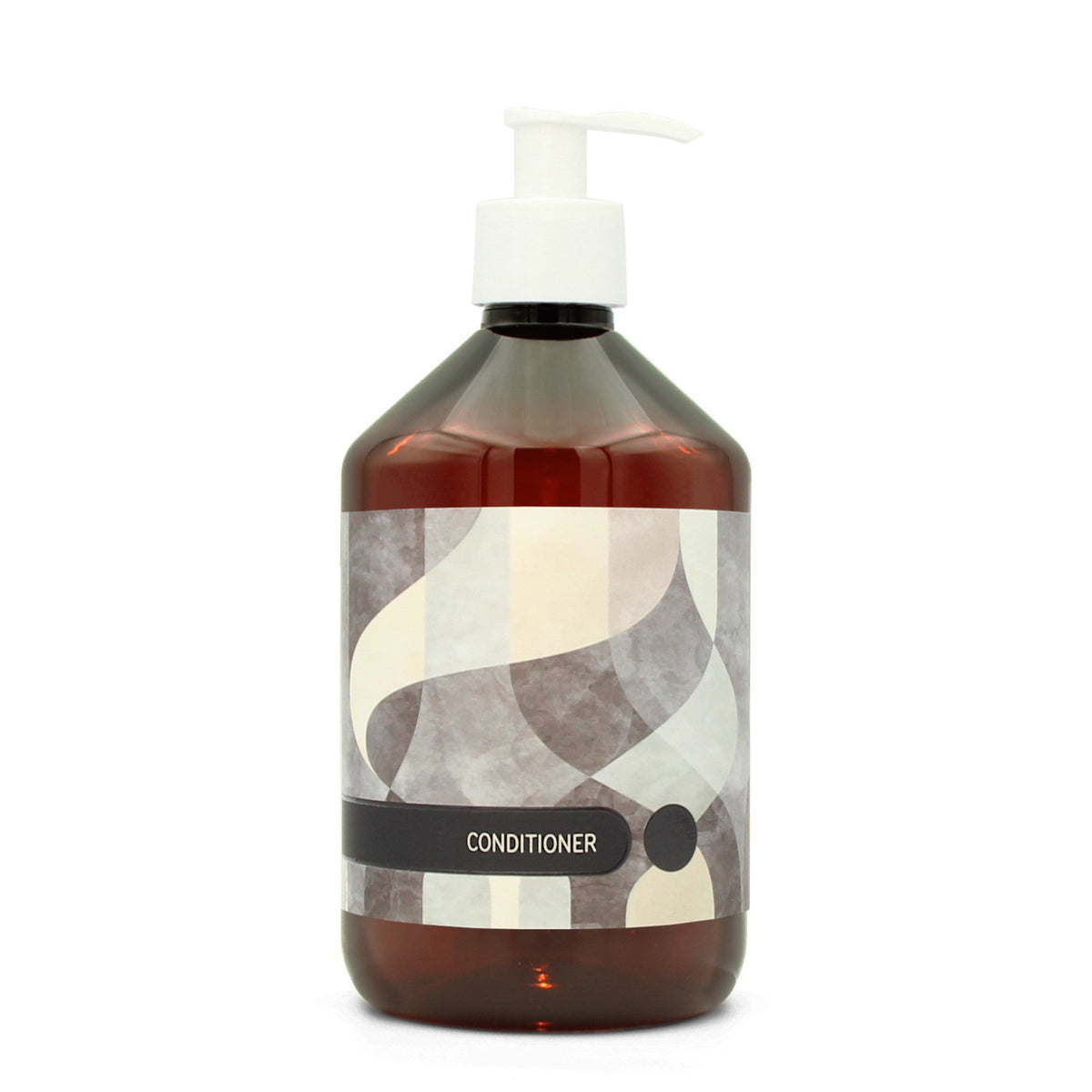 BY MONO plniteľná fľaštička „Abstract“ – kondicionér, 500 ml, biela pumpička