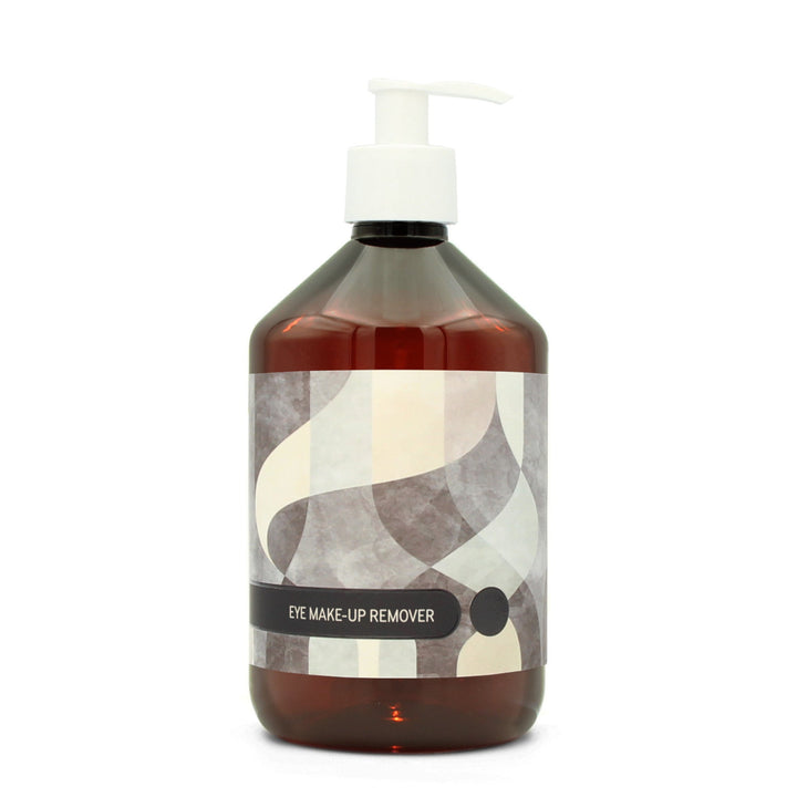 BY MONO plniteľná fľaštička „Abstract“ – odličovač očí, 500 ml, biela pumpička