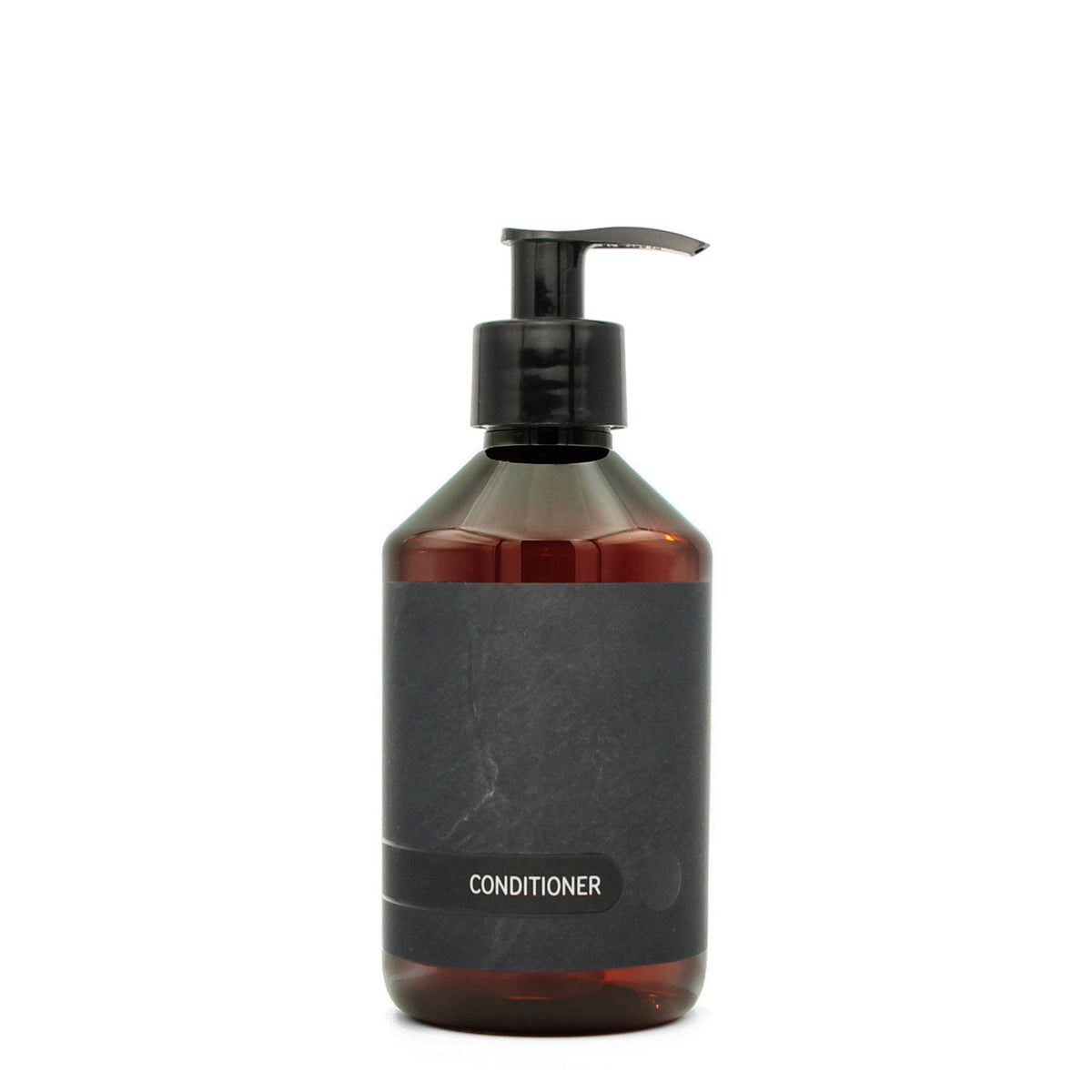 BY MONO plniteľná fľaštička „Black Slate“ – kondicionér, 250 ml, čierna pumpička