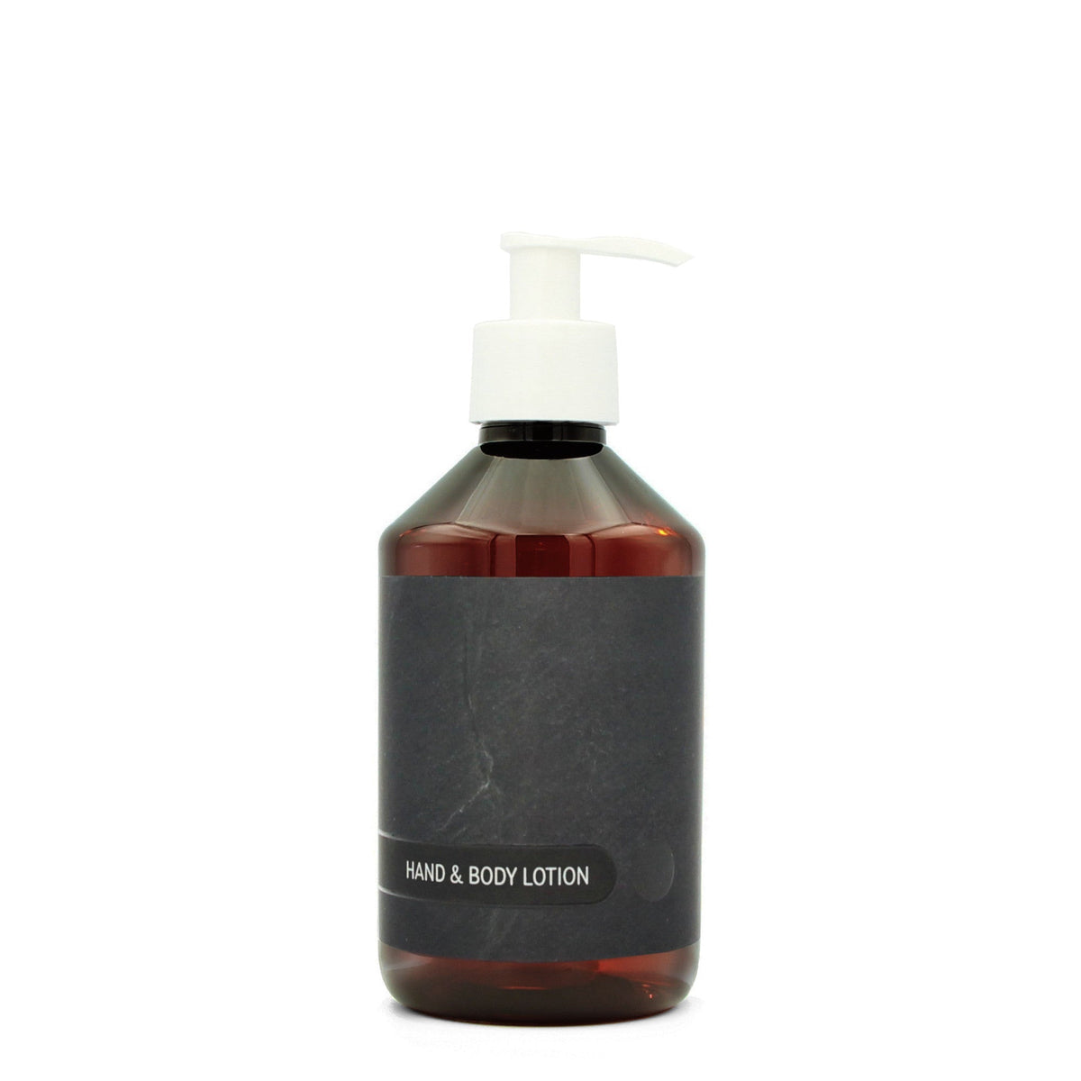 BY MONO plniteľná fľaštička „Black Slate“ – mlieko na ruky a telo, 250 ml, biela pumpička