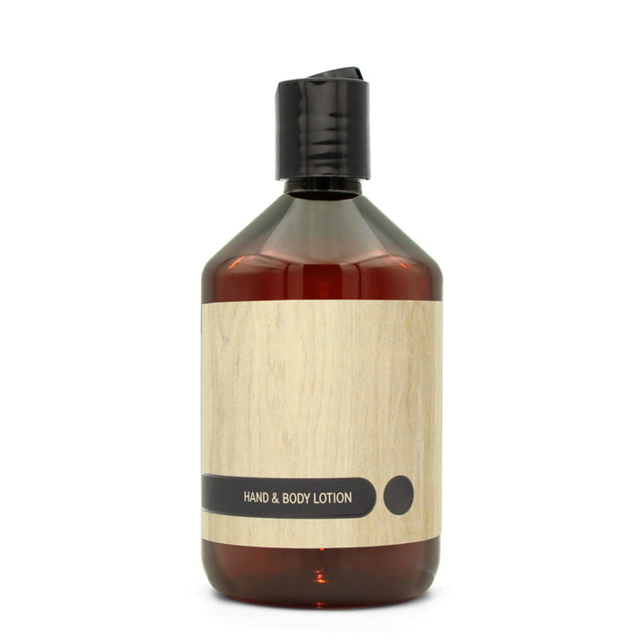 BY MONO Refillable Oak Bottle Hand & Body Lotion, 500 ml, Black Disc-Top
