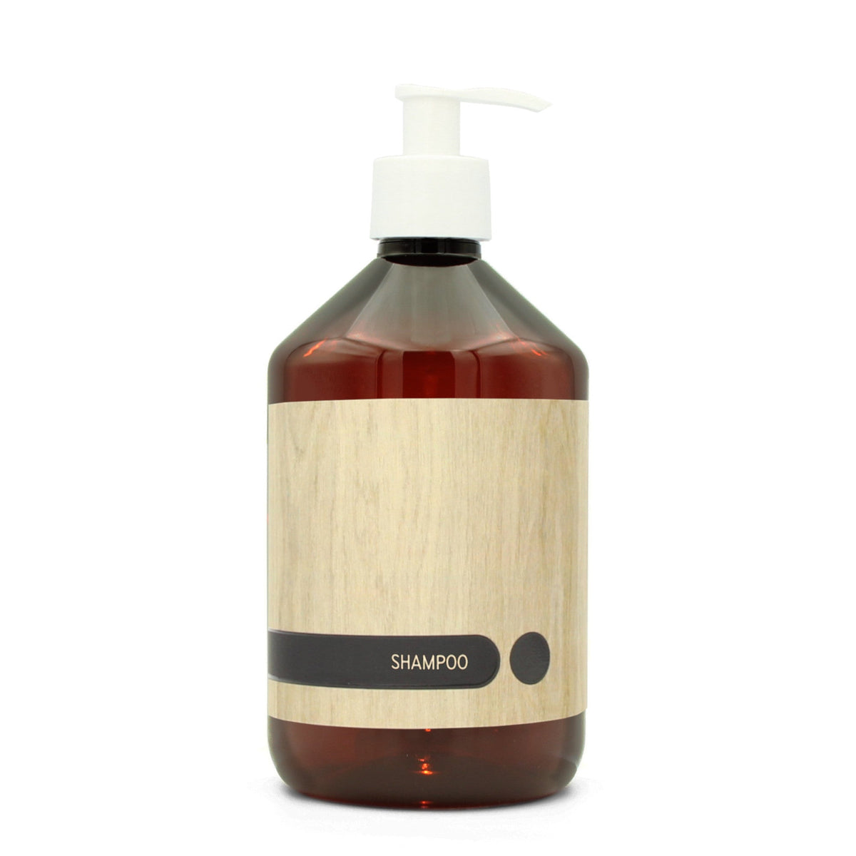 BY MONO plniteľná fľaštička „Oak“ – šampón, 500 ml, biela pumpička