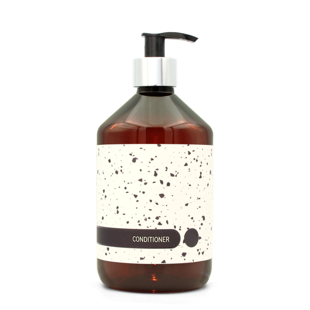 BY MONO plniteľná fľaštička „Terrazzo“ – kondicionér, 500 ml, strieborná pumpička