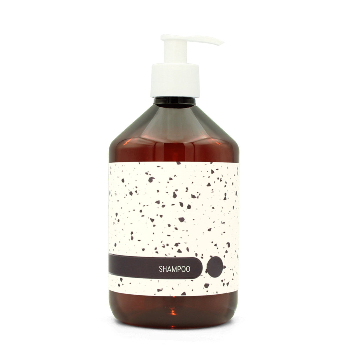 BY MONO plniteľná fľaštička „Terrazzo“ – šampón, 500 ml, biela pumpička